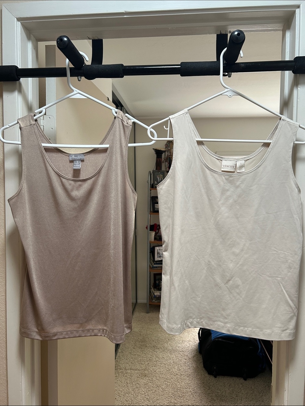 Chico’s Size 1 Sleeveless Tank Top - Beige and Cream set